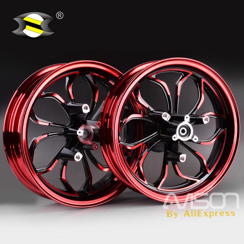 

For NMAX155 NMAX 155 NMAX125 Motorcycle Wheel Rims Front Rear Wheel Rim Set Aluminum Alloy Red