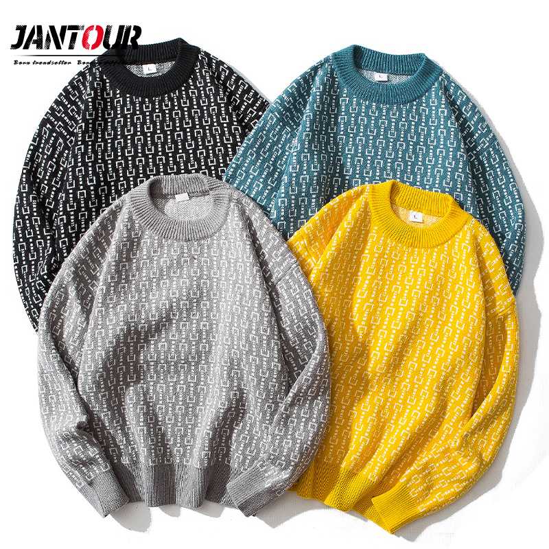 

Men's Sweaters Sweater Mens Winter Thick Warm Cashmere Turtleneck Men Knitted Plaid Slim Fit Pullover Pull Homme Classic -3XL, Yellow