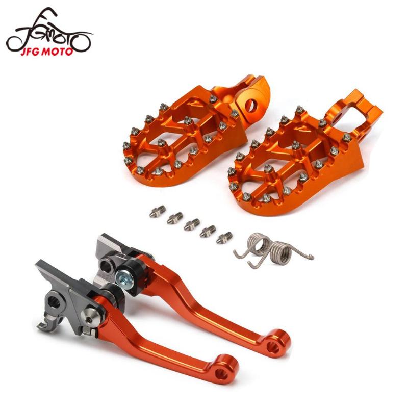 

Motorcycle CNC Footrest Footpeg Foot Pegs Brake Clutch Lever Sets For EXC EXCF SX SXS SXF XCW XCFW 250 300 400 450 500 530