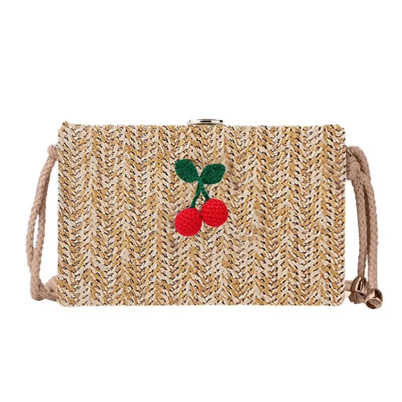 

OCARDIAN Handbag Women Girl 2020 New Fashion Summer Casual Wild Bag Mini Flap Shoulder Bag Weaving Messenger Mujer May13, Brown