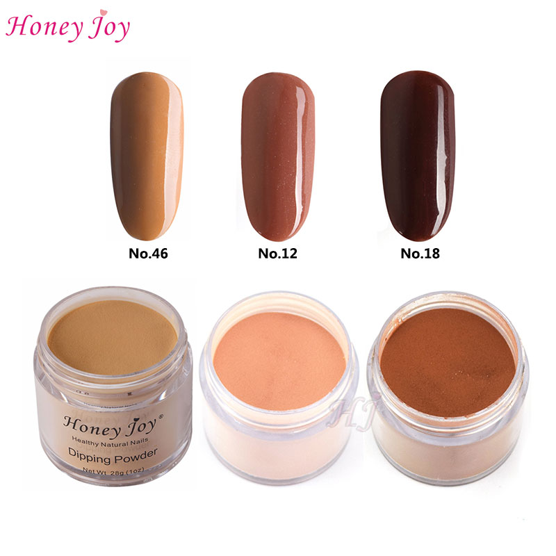 

Coffee & Nude Colors 3pcs 28g/Box Dipping Powder Without Lamp Cure Nails Dip Powder Summer Gel Nail Color Natural Dry
