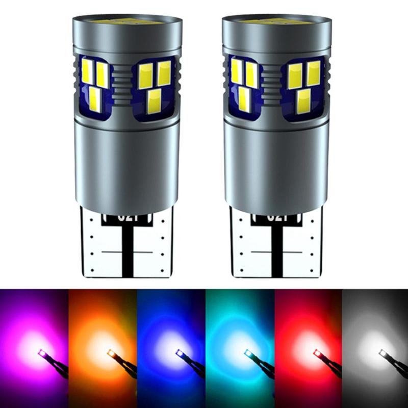 

2x T10 W5W Super Bright LED Bulb White Red orange blue pink Car Parking Interior Reading Dome Light Marker Lamp 168 194 Auto 12V, As pic