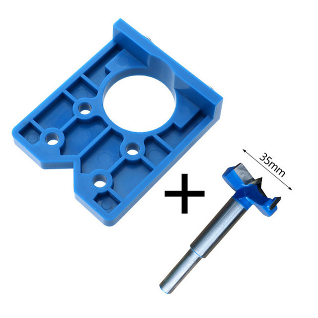 

35mm Cabinet Door Hole Locator Pattern Precise Woodworking Hinge Drill Guide Rail with Hinge Drill Installation Utility Manager
