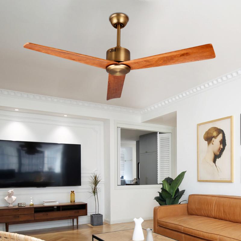 

Modern Decorative Wooden Ceiling Fans Without Light Home Fan Ceiling Remote Control Fan Lamp Bedroom Decor Ventilador De Teto