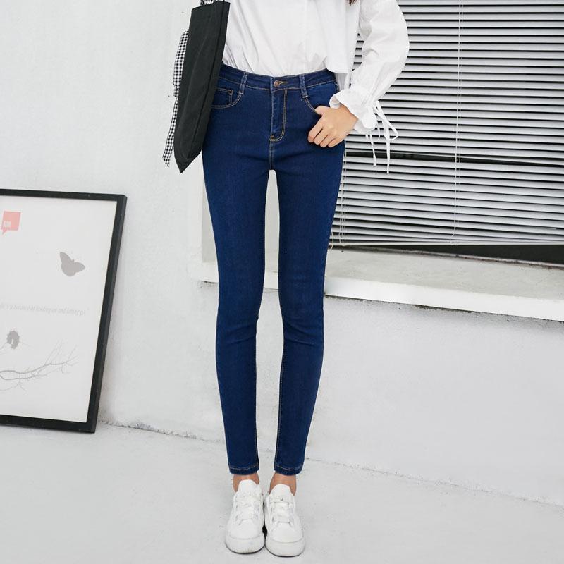 

Jeans Woman 2020 Spring Summer Skinny Boyfriend Denim Pencil Pants for Women Elastic High Waist Slim Fit Jeans Plus Size, Black