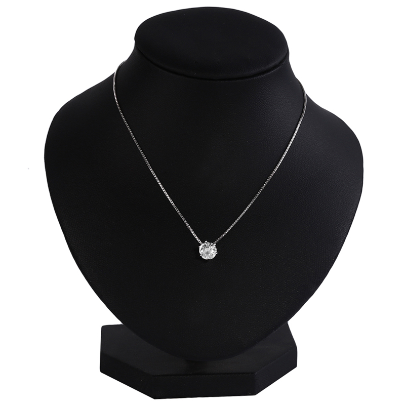 

Shiny Zircon Pendant Necklace Women Party Invisible Clavicle Necklace Fashion Wedding Fashion Jewelry Bijoux