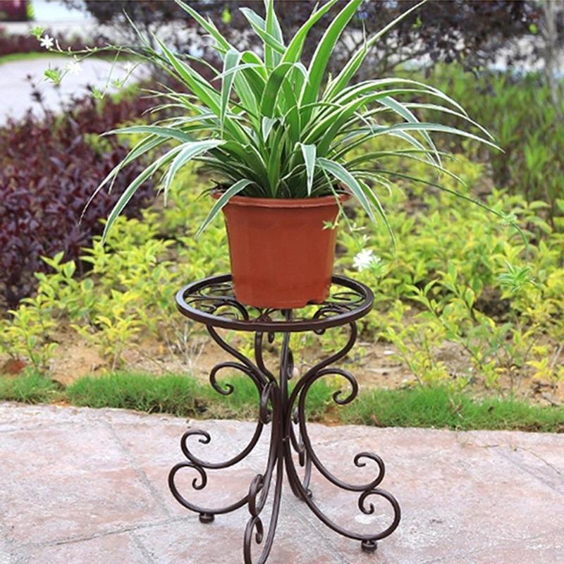 

Metal Plant Stand Indoor Outdoor Plant Corner Shelf Flower Pot Holder Planters Display Rack Home Garden Decoration