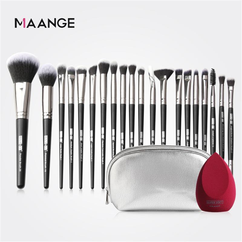 

MAANGE Pro 20Pcs Makeup Brushes Set Multifunctional Brush Powder Eyeshadow Make Up Brush With Portable PU Case Beauty Tools