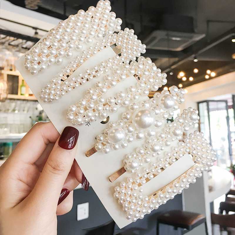 

2020 New Korean Pearl Hair Clips For Women Fashion Girl Hair Accessories Jewelry Trendy Headwear Barrettes Hairgrip Gift