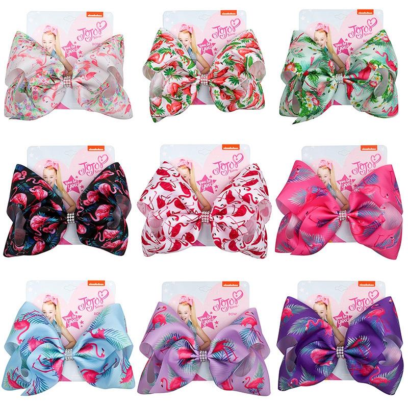 

103 Colors Baby Girls Bow Hair clips print Hair Accessories Barrettes Kids 8 inch Headdress bows