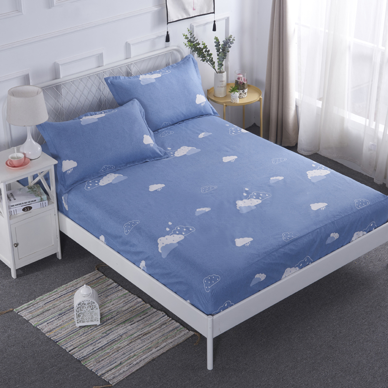 

MECEROCK New Product Printed Bed Mattress Cover All-round Waterproof Fitted Sheet Home Textile Elastic Bed Protector Pad