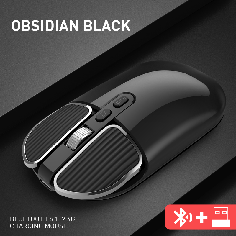 

2020 New Wireless Bluetooth Mouse 1600 DPI Adjustable Dual-mode Desktop Computer Notebook Office Home Silent Optical Mouse