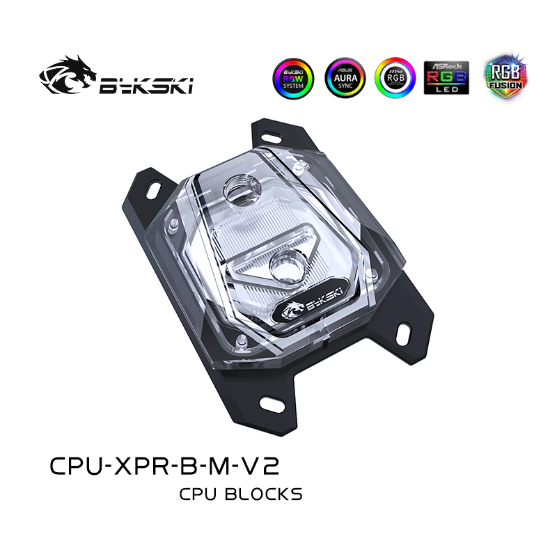 

Bykski CPU Water Block For AMD Ryzen7/5/3 AM3 AM3+ AM4 ,CPU WaterCooler 5v 3pin,12v 4pin ,CPU-XPR-B-M-V2