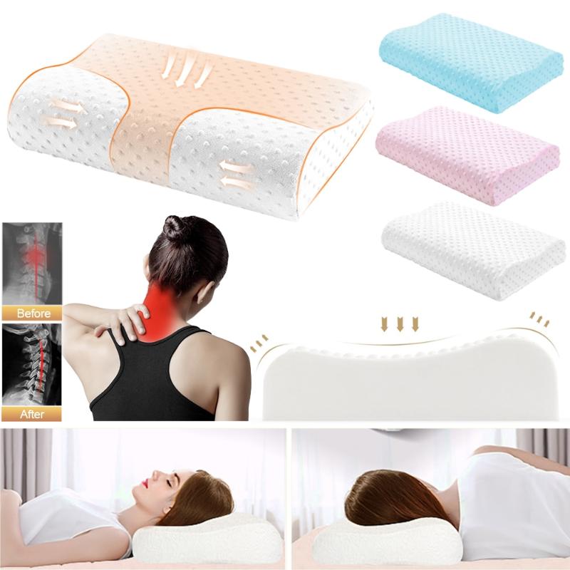 

Memory Foam Pillow Orthopedic Pillow Sleep Bedding Neck Fiber Slow Rebound Soft Massager For Cervical Health Care