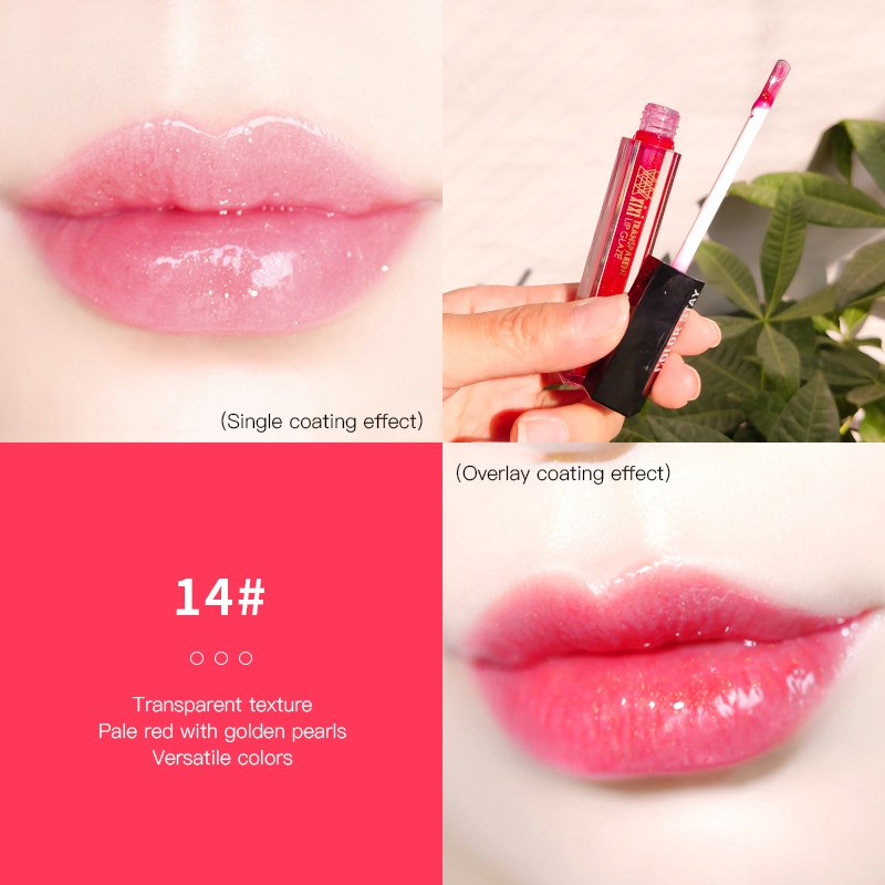 

Maquiagem Fairy Color Golden Pearlescent Long Lasting Shining Lady Lips Lip Gloss, 13