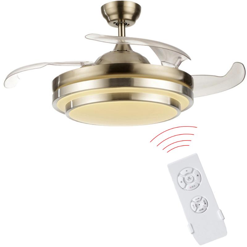

Remote Control ceiling fan fans with Led lights 220V 36/42 Inch for Factory Office Living room Parlor Dropshipping