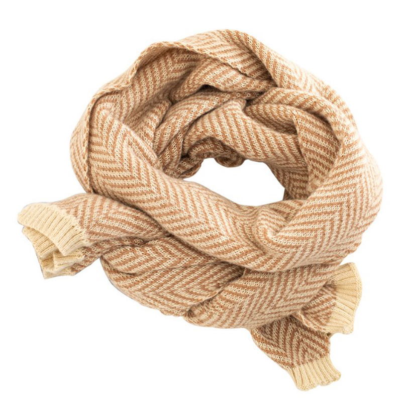

Cashmere Women Knitted Winter Scarf Striped Long Foulard Femme Shawl Neck Wraps Scarves Szalik For Ladies