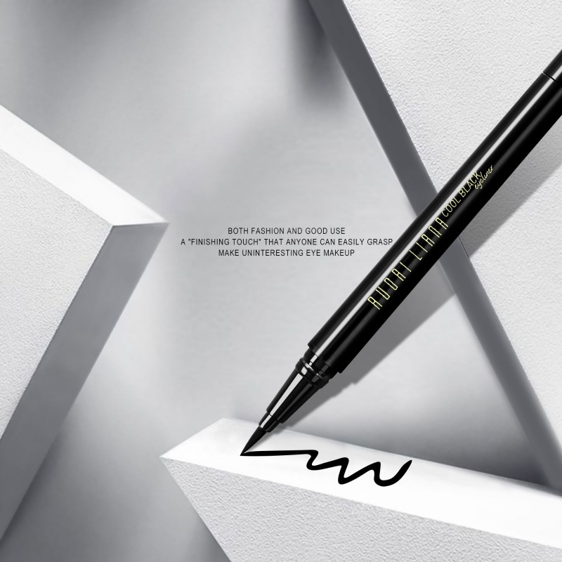 

Ladies Eyeliner Pencil Black 24 Hours Long-lasting Waterproof Eye Liner Pen Cosmetic Easy To Wear Makeup, As show