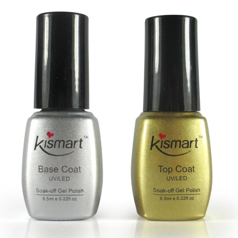 

Base Gel and Top Coat 2020 Brand New Kismart Soak Off UV Nail Gel Polish 290Fashion Colors Available For Salon Polish