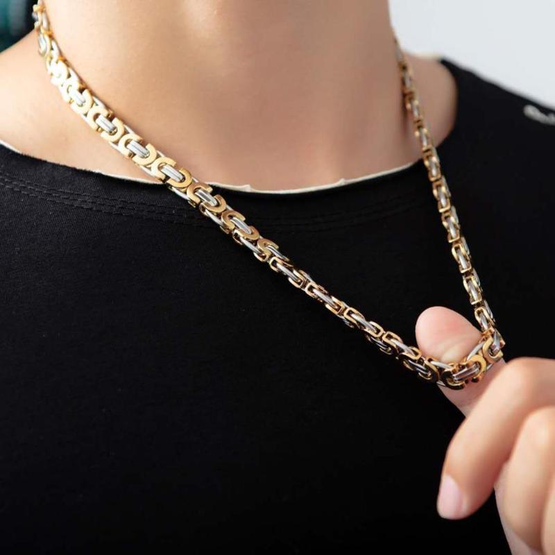 

Men fashion jewelry titanium steel necklace