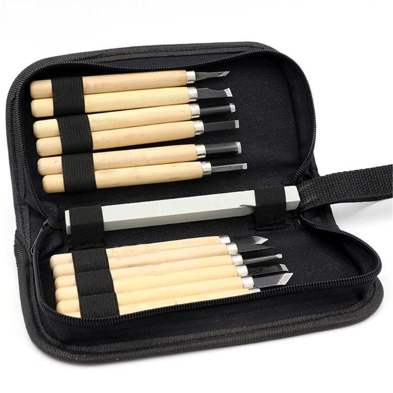 

12Pcs/set DIY Pen Woodcut Knife Scorper Wood Carving Tools Woodworking Hobby Arts Crafts Nicking Cutter Graver Scalpel