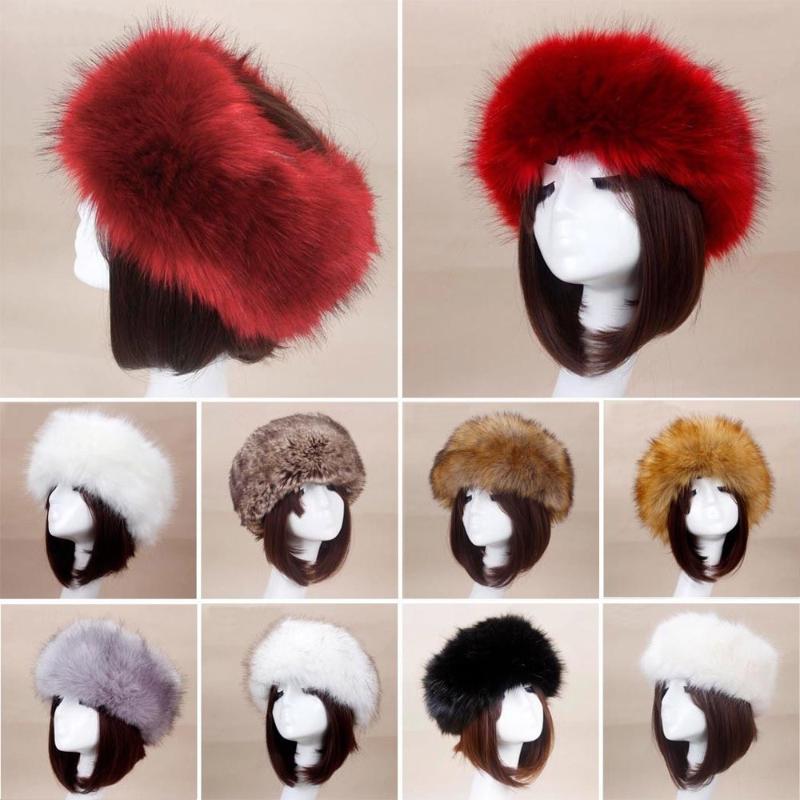 

Faux Fur Winter Hat Male Cap Men Women Soft Ski Headdress Faux Fur Spring Autumn Winter High Quality Women Knitted Hat, Black