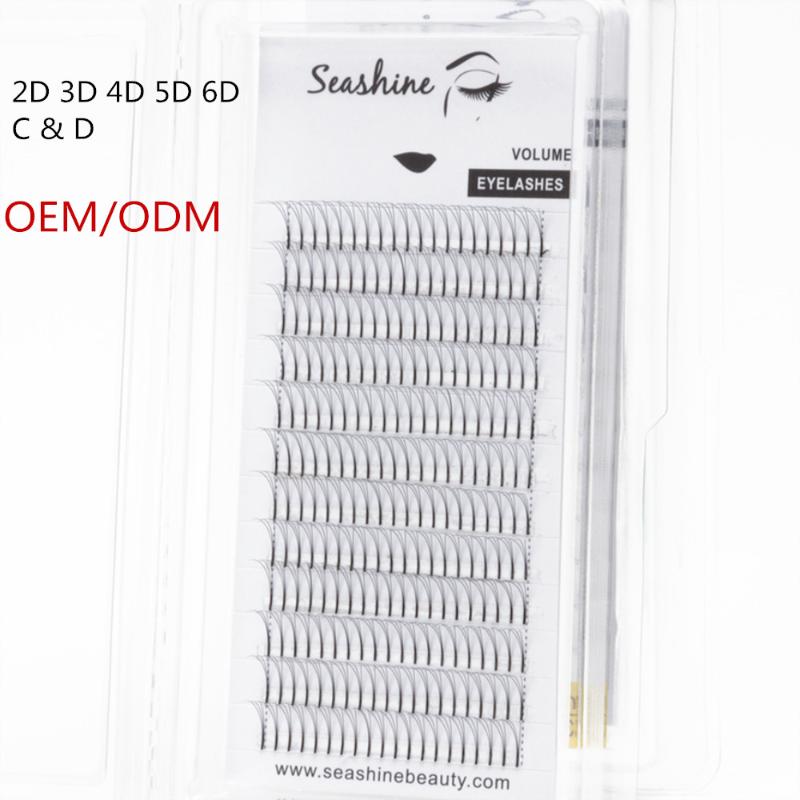 

Seashine 0.07 Thickness High Quality Pre-fanned 2D 3D 4D 5D 6D Volume Lashes Eyelash Extension Free Shipping