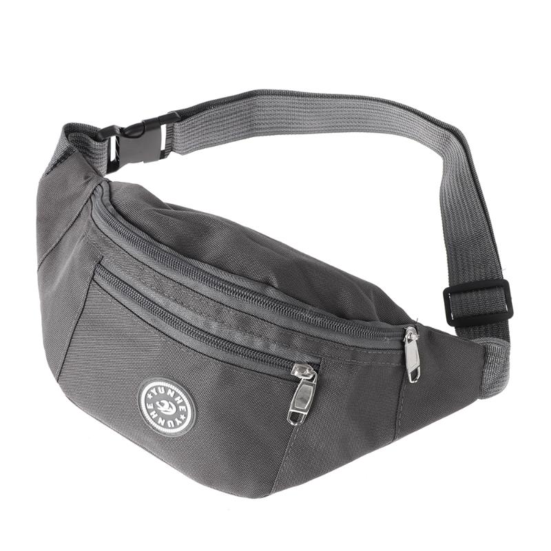 

1PC Waterproof Oxford Cloth Waist Packs For Women and Men Casual Chest Bag Fanny Pack Storage Pouch Travel Belt Bags New, Black