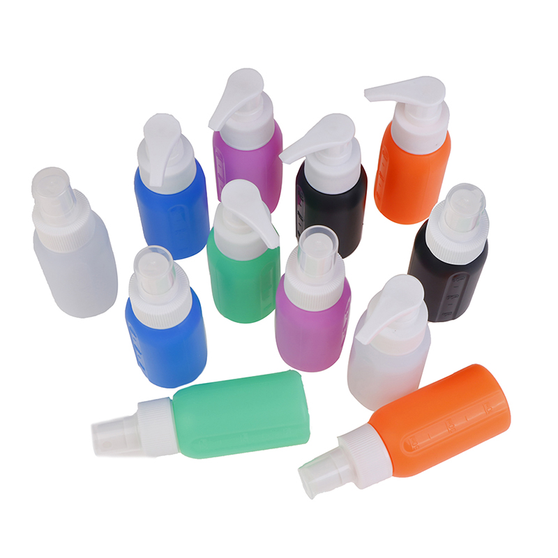 

Storage Bottles & Jars Cosmetic 50 Ml Silicone Press Pump Spray Lotion Sample Containers Travel Liquid Cream Fill Vials