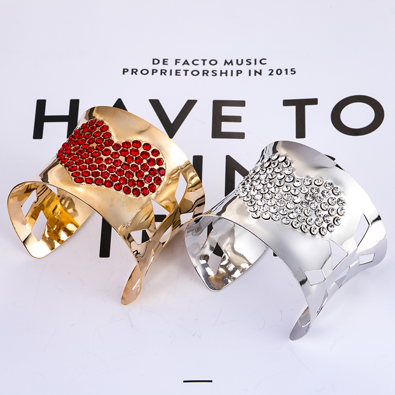 

FLDZ 2020 Popular Bangle Hyperbole Open Bangles Summer For Women Accessories Gift Rhinestone Inlay Gold Bracelet