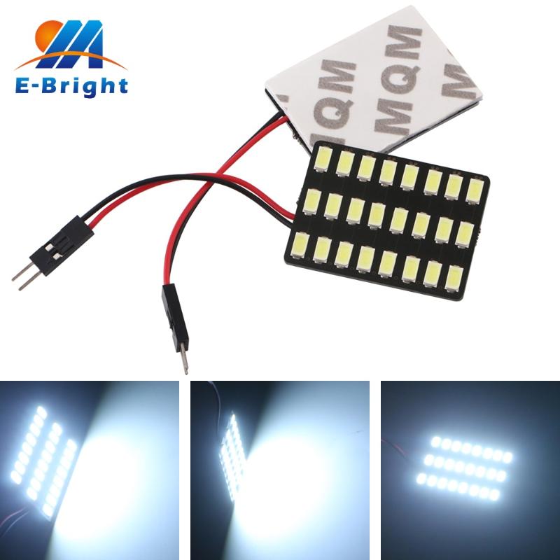 

YM AC DC 12V C5W 5630 24 LED Bulb Festoon 31mm 36mm 39mm 41mm T10 W5W LED Light Car License Plate Interior Reading lamp, As pic