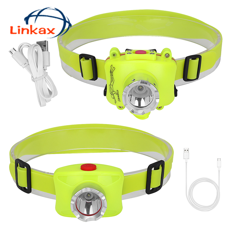 

LED Headlight 3 Levels Head Lamp Waterproof Diving Head Outdoor Hiking Fishing LED Headlamp XPE 5W 800LM USB Charging Light