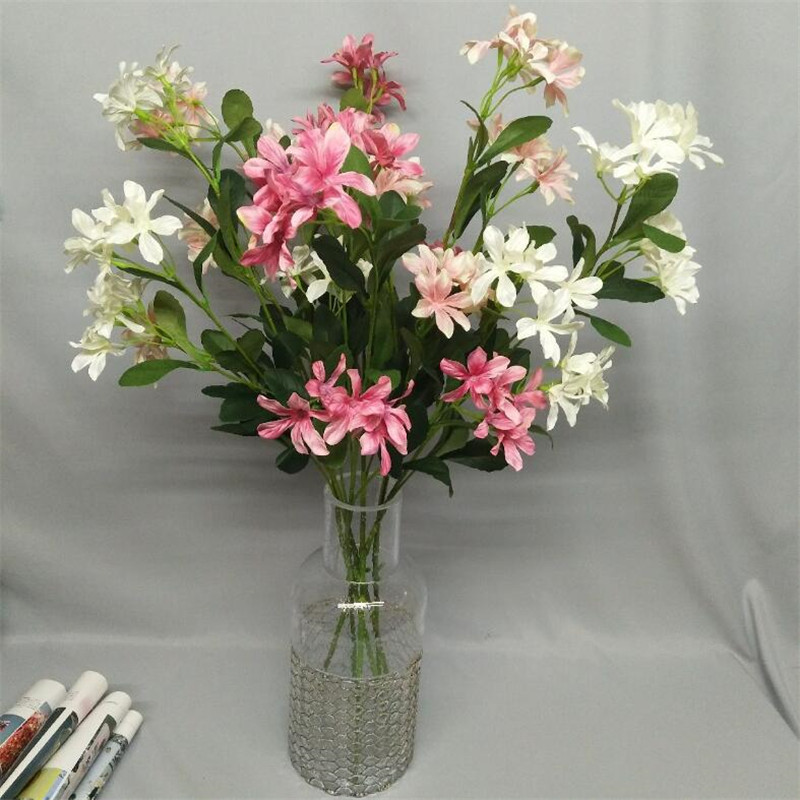 

10P Fake Osmanthus Fragrans (4 heads/piece) 29.92" Length Simulation Osmanthuses for Wedding Home Decorative Artificial Flowers, Blue
