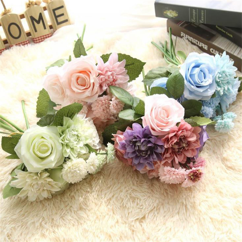 

Silk Peony Bouquets Cloth flower Artificial flower Fake Peony For Wedding Birthday Party Home Decoration artificial flowers
