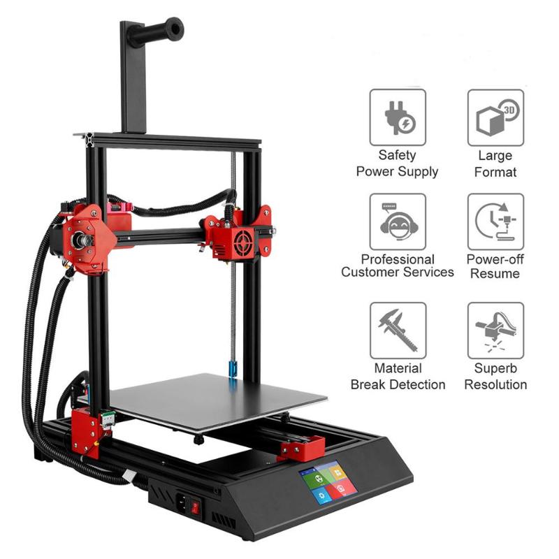 

DIY FDM 3D Drucker high precision 3.5inch Touch-screen Resume-Printing