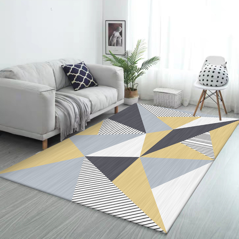 

Carpets Geometric Lounge For Living Room Nordic Home Decoration Modern 160X230 Bedroom Mats Floor Rug Anti Slip Chair Cushion