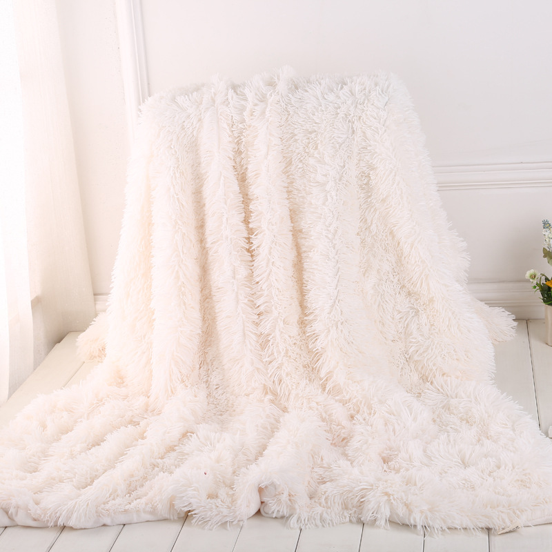 

Super Soft Long Shaggy Fuzzy Fur Faux Fur Warm Elegant Cozy With Fluffy Sherpa Throw Blanket Bed Sofa Blanket Gift