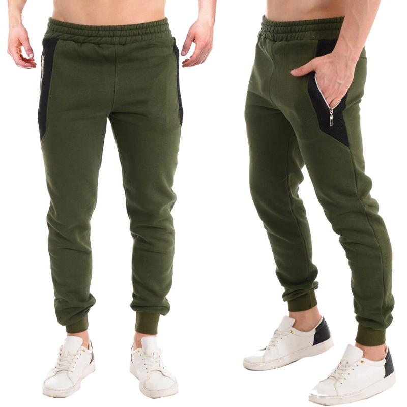 

Mens Casual Jogger Trouser Pants Fitness Patchwork Bodybuilding Pocket Skin Thin Full Length Fitness Sports Men Sweatpants #40, As pic