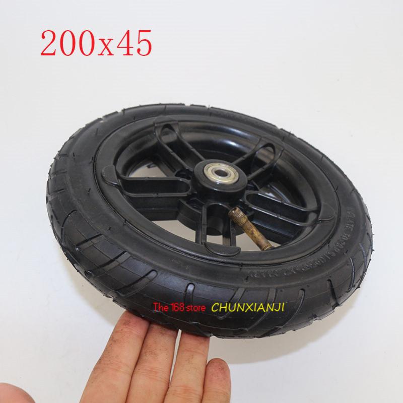

8mm 10mm Inner Hole Good Quality Wheel 200x45 Wheel 8 Inch Castor with Tyre & Tube Motorcycle Parts Electric Scooter