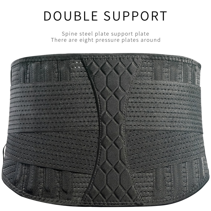 

Breathable Sports Support Waist Belt Squat Steel Plate Support Fitness Weight Lifting Waist Belt Back, As pic