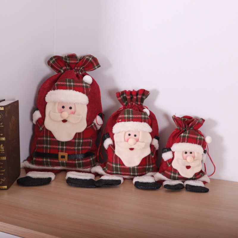 

Christmas Candy Cute Gift Bags Decoration Christmas Children Candy Bag Santa Claus Home Festive Party Supplies