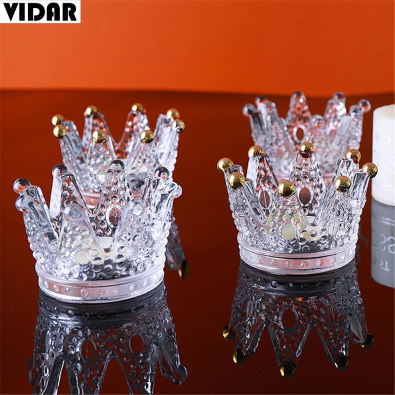 

VIDAR Glass Nordic Style Candlestick Stand Candle Holder for Wedding Holidays Gift Proposal Sober Bar Candle Dinner Bachelorette