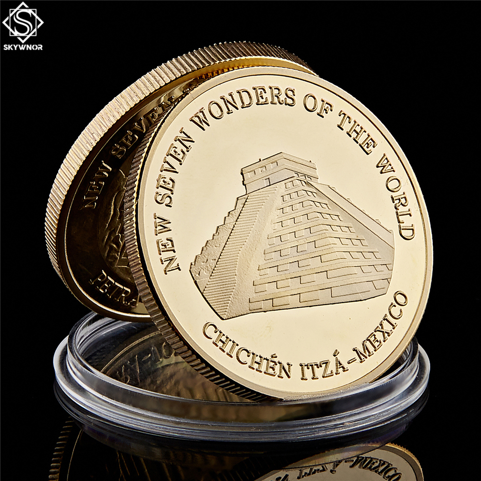 Cultural Collection Coin China Great Wall Seven Wonders Of World 1oz Gold Plated Commemorative Coin-image-583787805