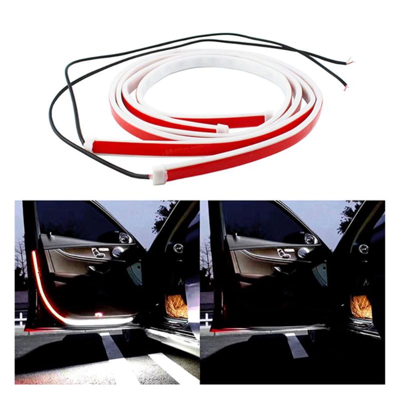 

OLOMM 2pc Car Door Open Warning Lamp Flashing LED Lights Strip Anti-collision Safety Front Rear Safety Warning Light