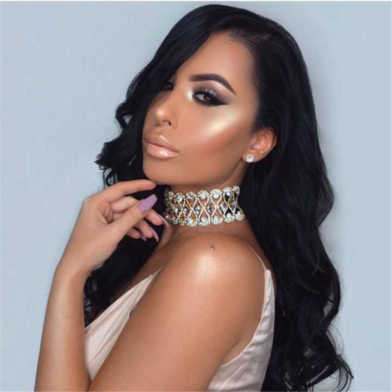 

Chains Trendy Shinning Noble Flower Lace Snake Chain Female Workplace Sexy Super Flash Collar Clavicle Necklace For Women Jewelry