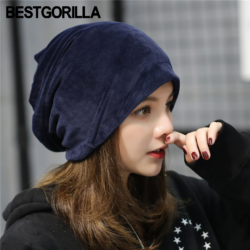 

2020 HOT fashion winter hats women casual Skullies cap female rochet unisex cotton warm elasticity hats spring casual beanies, Brown