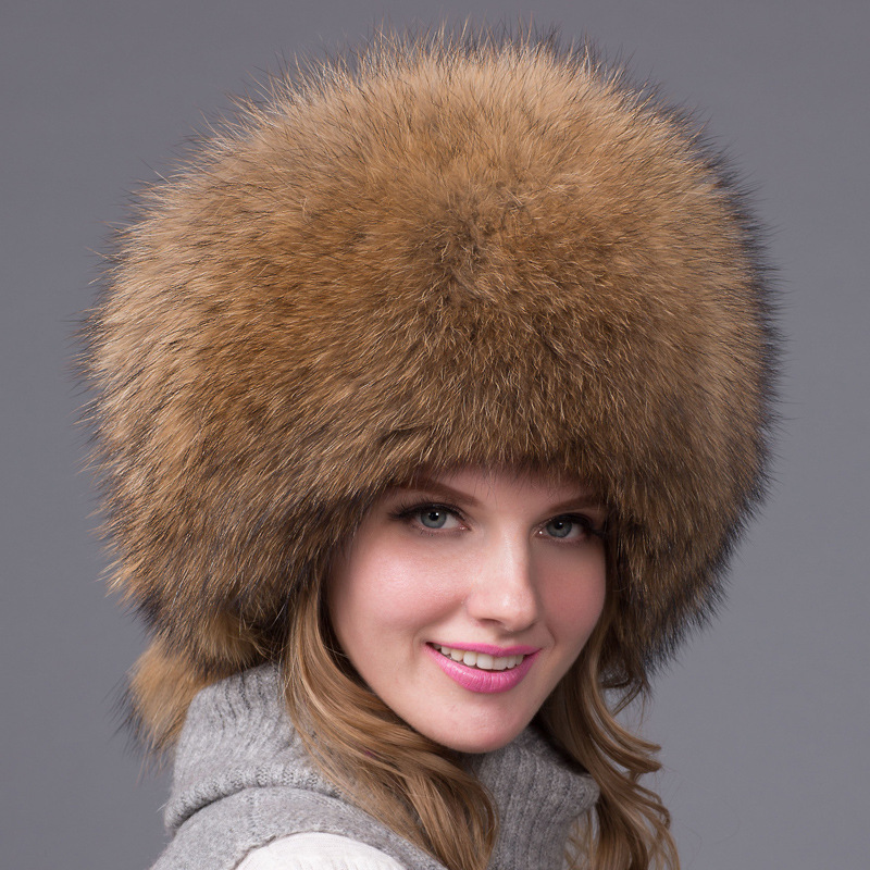 

Whole fur fur hat winter new style straw hat female