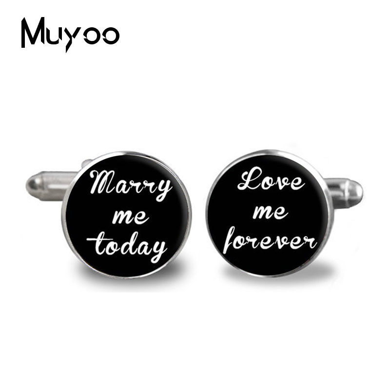 

1Pair Wedding Cufflinks shirt Cufflinks round clip groom groomsmen gifts wedding - Groom -Wedding Cuff, Silver;golden