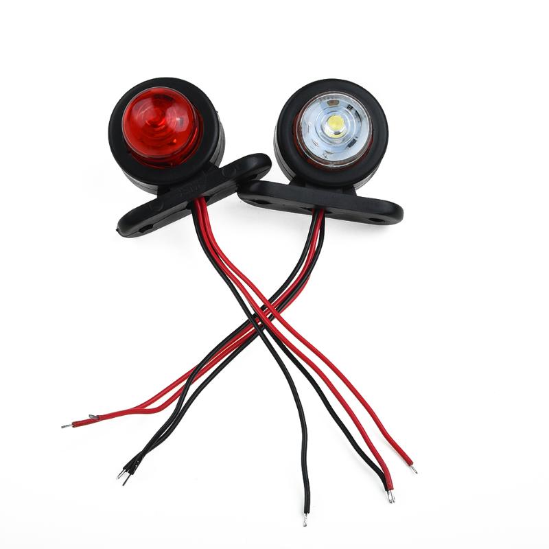 

Car Side Marker Light Trailer Truck 2Pc E17209 2x Plastic 2* 12/24V LED