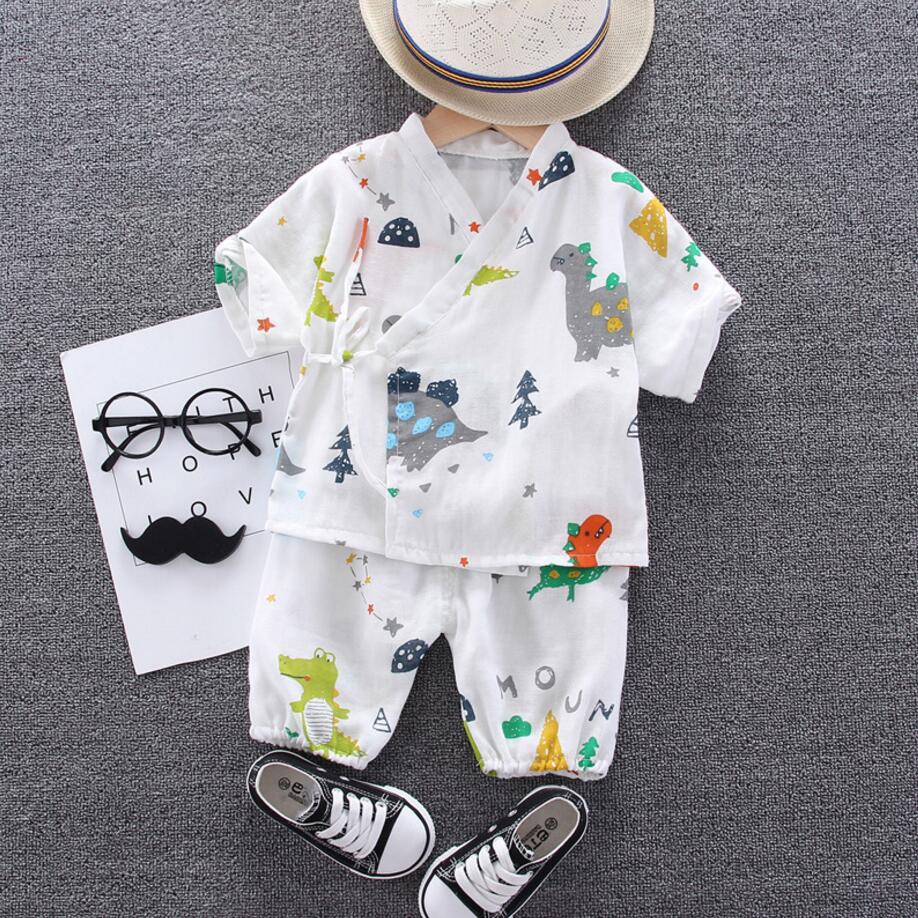 

Summer Newborn Kid Baby Boy Girl Clothes for Boys Cute Casual Clothes Set printing lace-up Top Shorts Infant Suits Baby set, Picture